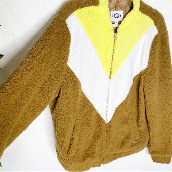 {UGG} Annalise teddy chevron jacket - Picture 2 of 5